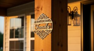 laser cut metal wall art welcome signs