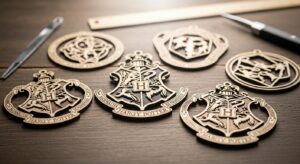 laser cut harry potter ornaments